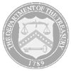 the department of the treasury logo